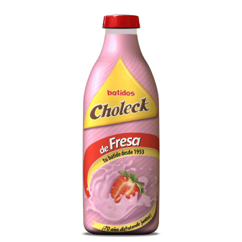 Batido de fresa Choleck botella 1 l.