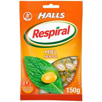 Caramelos sabor miel Halls sin gluten 150 g.