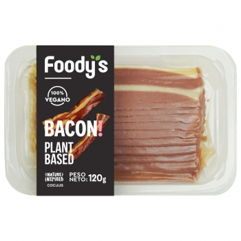 Bacon 100% Vegetal en lonchas Foodys 120 g