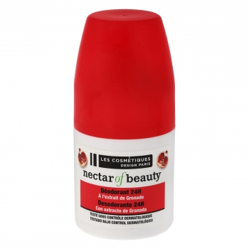 Desodorante roll-on 24h con extracto de granada Les Cosmétiques -Nectar of Beauty 50 ml.