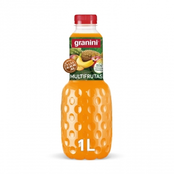 Bebida de fruta multifrutas sin azúcares añadidos Granini 1 l.