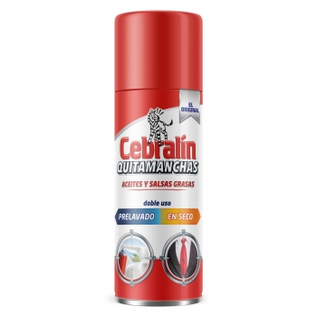Spray quitamanchas aceites y salsas grasas doble uso Cebralín 200 ml.