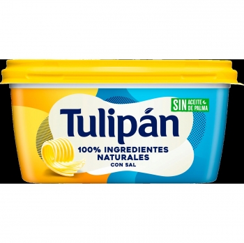 Margarina con sal Tulipán sin gluten y sin lactosa 400 g.