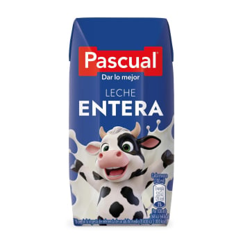 Leche entera Pascual pack de 3 briks de 200 ml. 3 x 200 ml