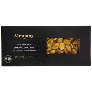 Turrón crocante Alemany sin gluten 250 g.