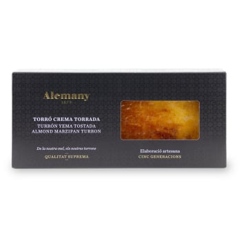Turrón de yema tostada premium Alemany sin gluten 250 g.