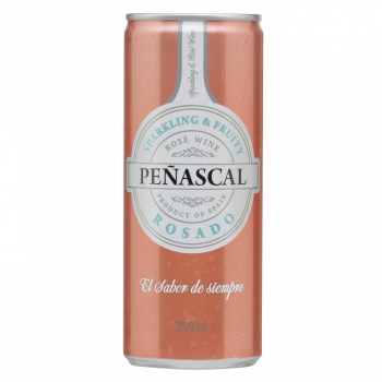 Vino rosado Peñascal pack de 4 latas de 250 ml.