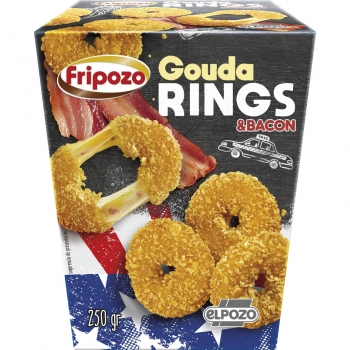 Gouda Rings & bacon Fripozo 250 g.