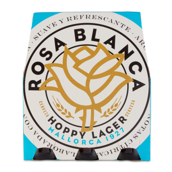 Cerveza Rosa blanca lager pack de 6 botellas de 25 cl. 6 x 25 cl
