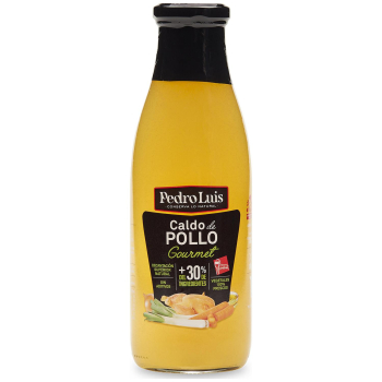 Caldo de pollo Gourmet Pedro Luis sin gluten 725 ml.