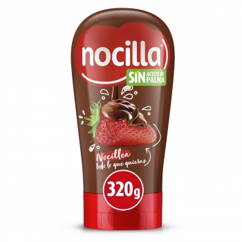Crema de cacao con avellanas Nocilla sin gluten y sin aceite de palma 320 g.