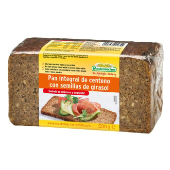 MESTEMACHER Pan integral de centeno con cereales 500 g.