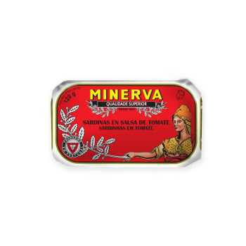 Sardinas en salsa de tomate Minerva 85 g.