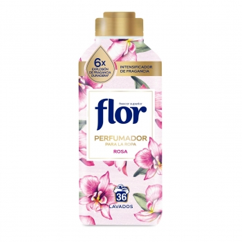 Perfumador para la ropa rosa Flor 36 lavados.