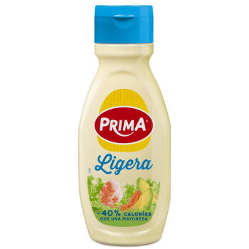 Mayonesa ligera Prima sin gluten envase 390 ml.