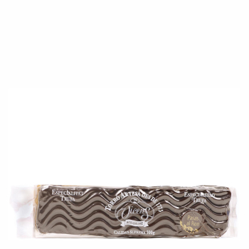 Turrón de trufa con pasas al ron Vicens 300 g.