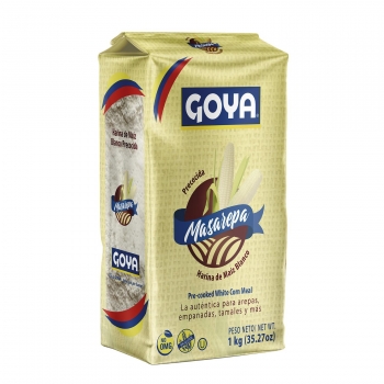 Harina de maíz precocida Goya sin gluten 1 kg.