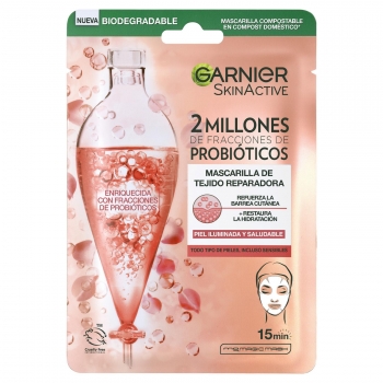 Mascarilla facial de tejido reparadora con probióticos SkinActive Garnier 1 ud.