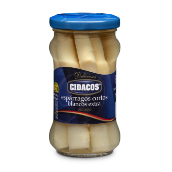 Espárragos blancos cortos Cidacos 110 g.
