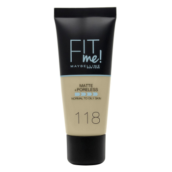 Base de maquillaje nº 118 Fit Me! Maybelline 1 ud.