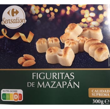 Figuritas de mazapán Carrefour Sensation 300 g.