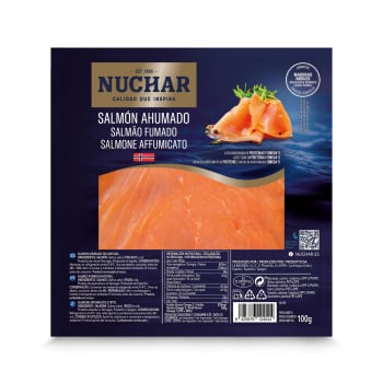 Salmón ahumado noruego Nuchar 100 g.