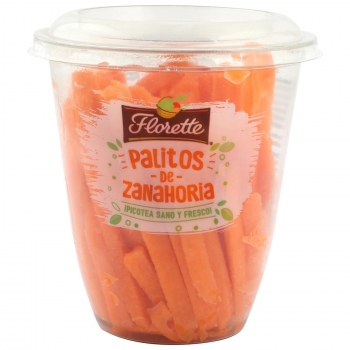 Palitos zanahoria vaso 165 g