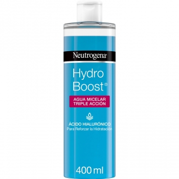 Agua micelar triple acción con ácido hialurónico Hydro Boost Neutrogena 400 ml.