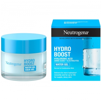 Gel de agua para piel normal y mixtas hidratación duradera no grasa Hydro Boost Neutrogena 50 ml.