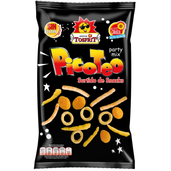 Surtido de aperitivos de maíz y patata horneados y fritos Picoteo Tosfrit sin gluten 35 g.