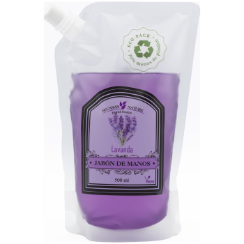 Jabón líquido lavanda Becasan Nature recarga 500 ml.