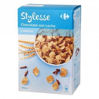 Cereales con chocolate Stylesse Carrefour 500 g.