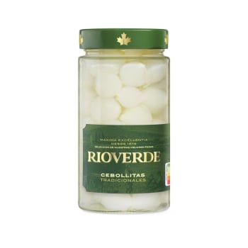 Cebollitas en vinagre Rioverde sin gluten 180 g.