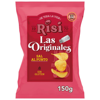 Patatas fritas originales sal al punto Risi sin gluten 150 g.