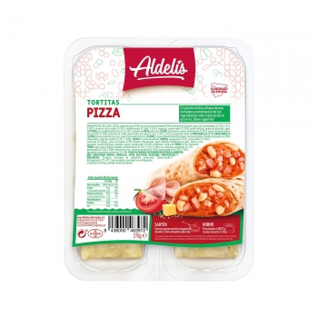 Tortita pizza fiambre de jamón de pavo Aldelís 270 g