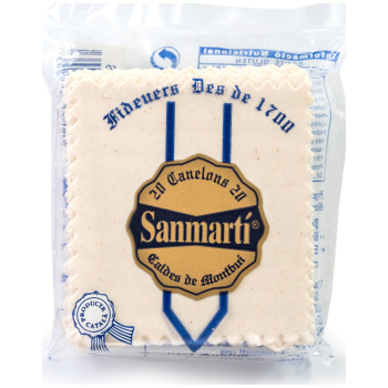 Placas para canelones Sanmartí 125 g.