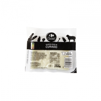 Queso de oveja curado Classic´ Carrefour cuña 250 g.