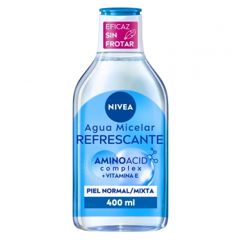 Agua micelar desmaquillante para piel normal y mixta Micellair Nivea 400 ml.