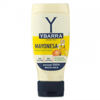 Mayonesa Ybarra sin gluten y sin lactosa envase 400 ml.