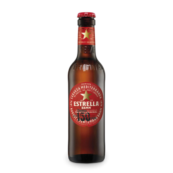 Cerveza Estrella Damm mediterránea botella 33 cl.
