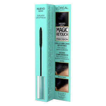 Cepillo cubre canas instantaneo negro L'Oréal Magic Retouch 8 ml.