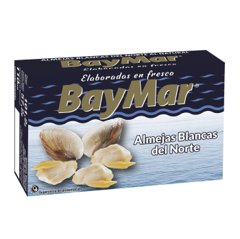 Almejas blancas del Norte Baymar 57,2 g.