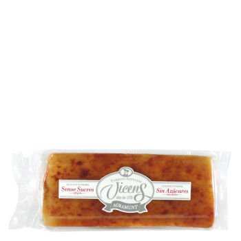 Turrón de yema tostada sin azúcar añadido Vicens 300 g.