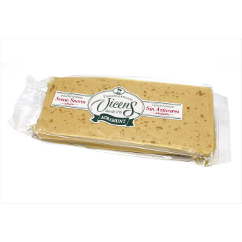 Turrón blando sin azúcar añadido Vicens sin gluten 250 g.