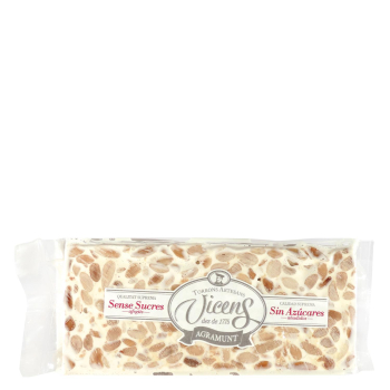Turrón duro sin azúcar Vicens 300 g.