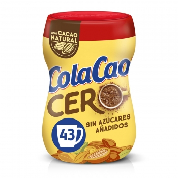 Cacao soluble sin azúcar añadido Cola Cao 325 g.