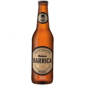 Cerveza Mahou Barrica Original botella 33 cl.