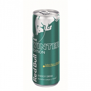 Red Bull Winter Edition sabor higo y manzana bebida energética lata 25 cl.