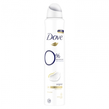 Desodorante en spray 0% sales de aluminio 48h 0% Alcohol Original Dove 200 ml.