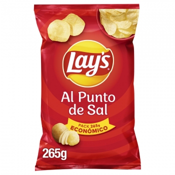 Patatas fritas al punto de sal Lay's sin gluten 265 g.